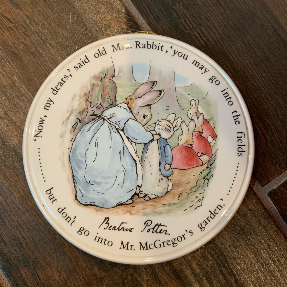 Wedgwood Beatrix Potter Peter Rabbit Plaque